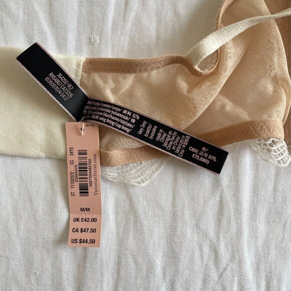 NWT Victoria's Secret Lace Halter Bra Lingerie (sz M) - Picture 2 of 7